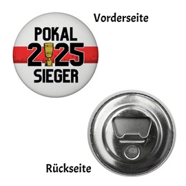 Stuttgart Cup Winner 2025 Magnet with Bottle Opener Football Magnet with Bottle Opener for Fans