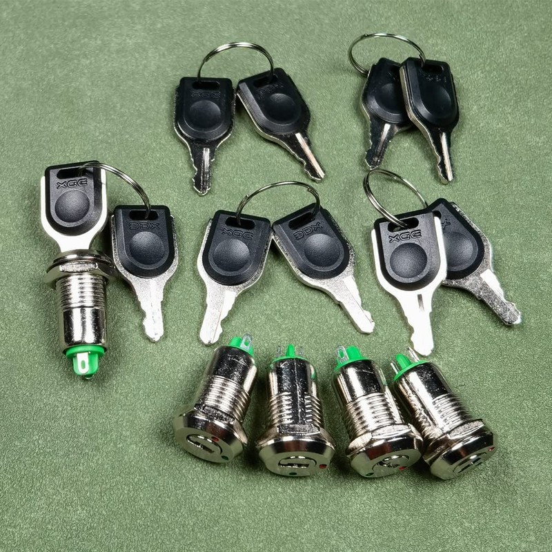 KILIGEN 12mm On/Off Metal Key Lock Switch Key Switch Lock