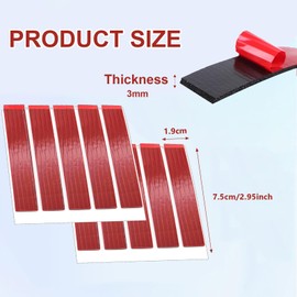 10 Pack Heavy Duty Double Sided Adhesive Foam License Plate Pads - Super Strong Adhesive, Waterproof and Heat Resistant, Easy Peel and Stick Installation, Perfect for Car License Plates