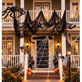 Halloween Creepy Cloth for Haunted Decor – 76 x 198 cm Black Gauze Netting for Walls, Parties & Spooky Scenes