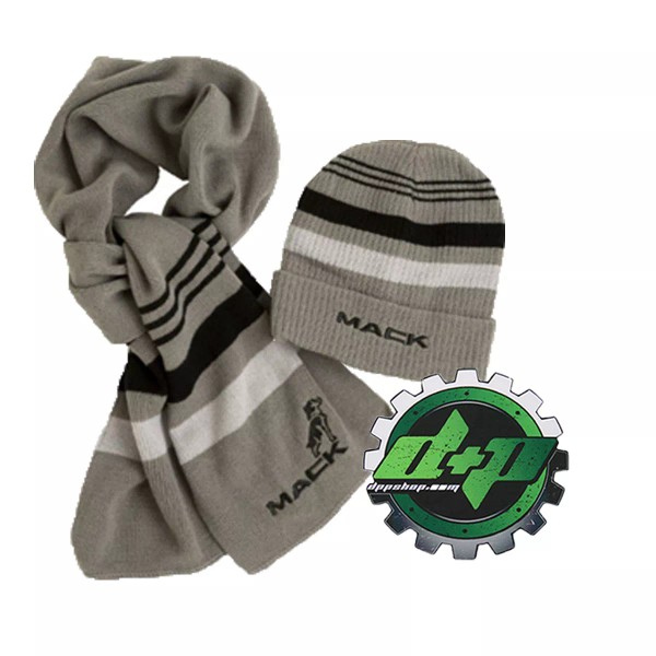 Mack Trucks Beanie Stocking hat & Scarf set skull beanie