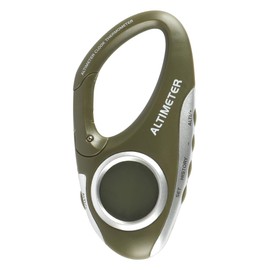 Sarini Digital Altimeter with Portable Hook Design, Multifunctional Barometer, Directional Clock, Temperature, Weather Forecast and Altitude Display for Hiking Climbing