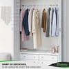 Ultra Heavy Duty Plastic Clothes Hangers - White - Durable