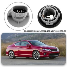 SING F LTD 2PCS Front Turn Signal Light Socket Connector Harness X33302-SR3-A01 33302-ST7-A1 Compatible with Honda Compatible with Civic