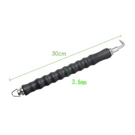 Tofficu Semi Automatic Wire Tying Tool Durable Heavy Duty Ties Device with Comfortable Rubber Grip Effortless Wire Twisting for Tying for Construction Sites Black