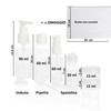 Aléxein Transparent Travel Set with Handle for Cabin Luggage 10