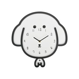 Adventurers Puppy Wall Clock – Adorable Silent Cartoon Clock with Swinging Tail and Rolling Eyes, Modern Fun Decorative Wall Clock for Kids’ Room, Bedroom, Kitchen or Living Room