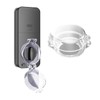 2 Pack Deadbolt Lock Secure Mount Child Safety Clear Transparent