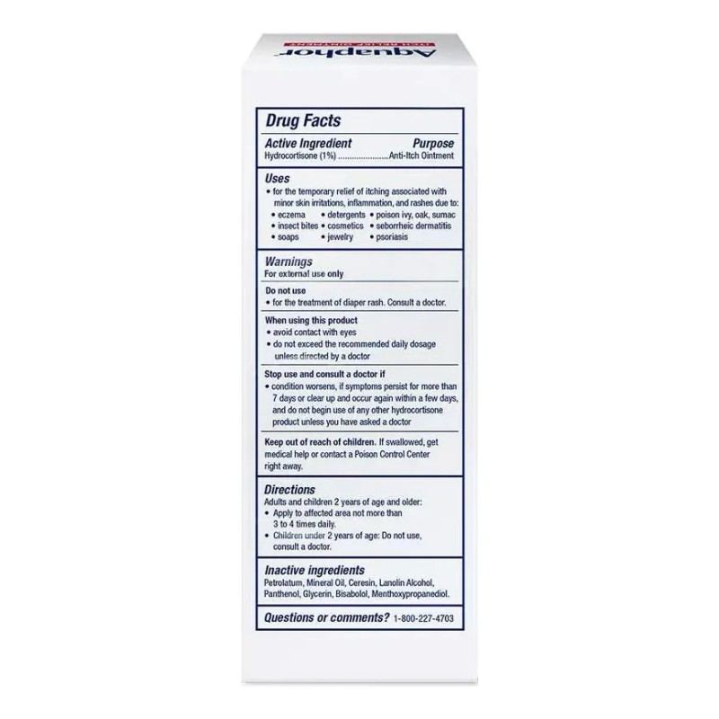 Crema Corporal Aquaphor Itch Hidrocortizone 1% 56grs.