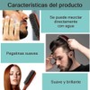 2 Cepillos Cerdas de Jabalí, Cepillo para Cabello Hombre, Cepillo
