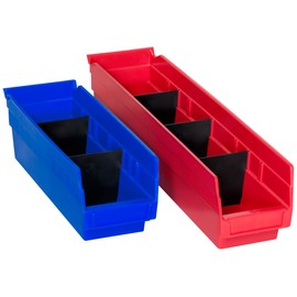 Akro-Mils 40120 Width Divider for 30120, 30124, or 30128 Shelf Bins, Black, 24-Pack