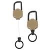 Magnetic Retractable Keychain Stainless Steel Wire Easy Pull Buckle Carabiner