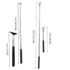 Pack of 2 Back Scratchers, Telescopic Back Scratcher, Stainless Steel,