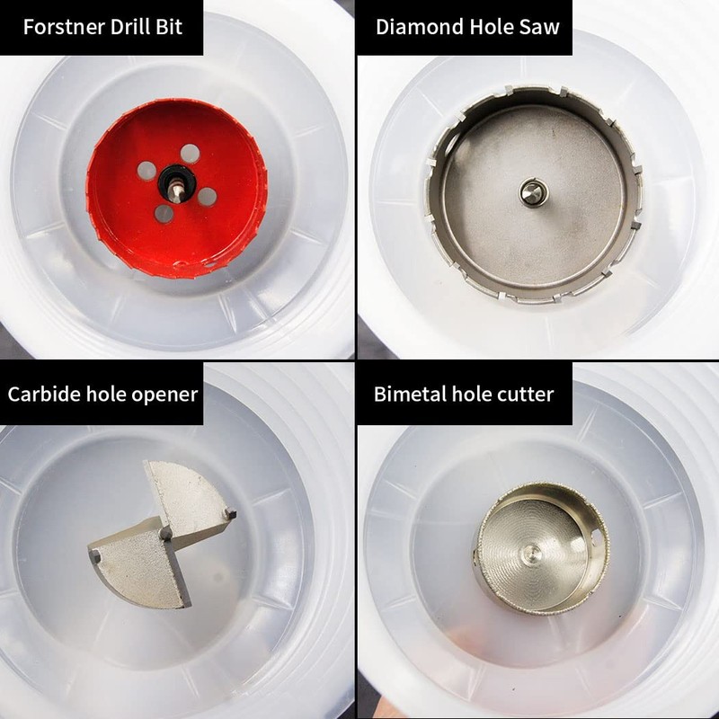 Hole Saw Accessory 130mm Dust Collector Bowl, LAIWEI Hole Cutter