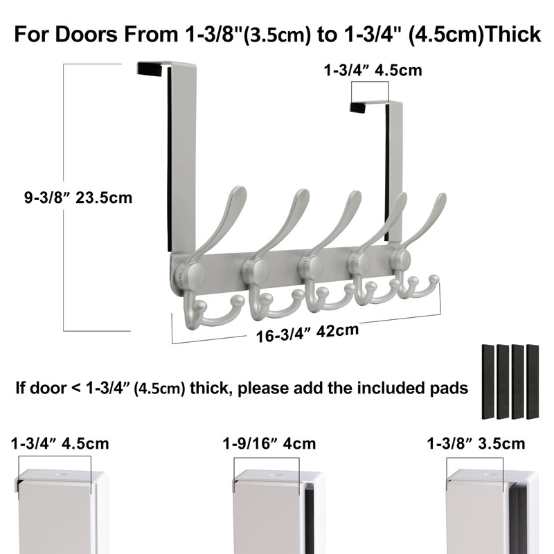 Dseap Over Door Hook 2.0 - Upgraded Version - Simple-Assembly,