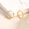 Follome Paperclip Earrings for Women 18K Gold Chain Link Hoop