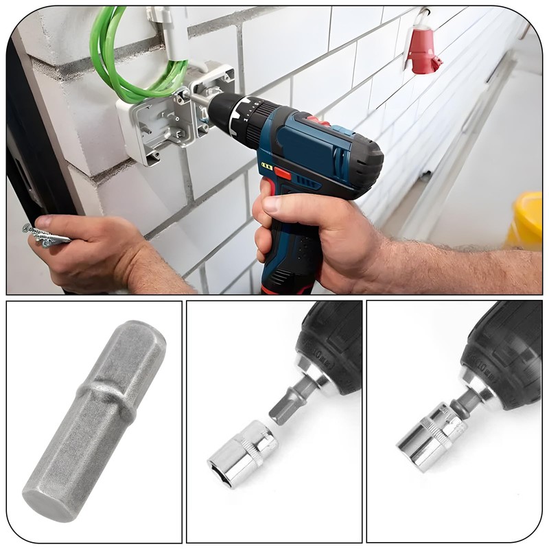 LT Easiyl 4Pcs 1/4" Hex to 1/4" Square Drive Bit