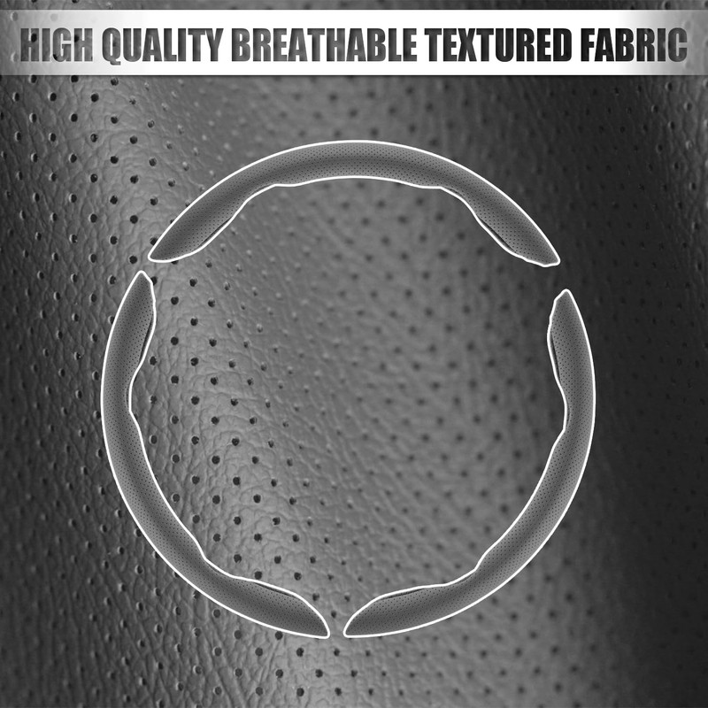 Amiss Car Nappa Leather Steering Wheel Cover, Car Interior Accessories,