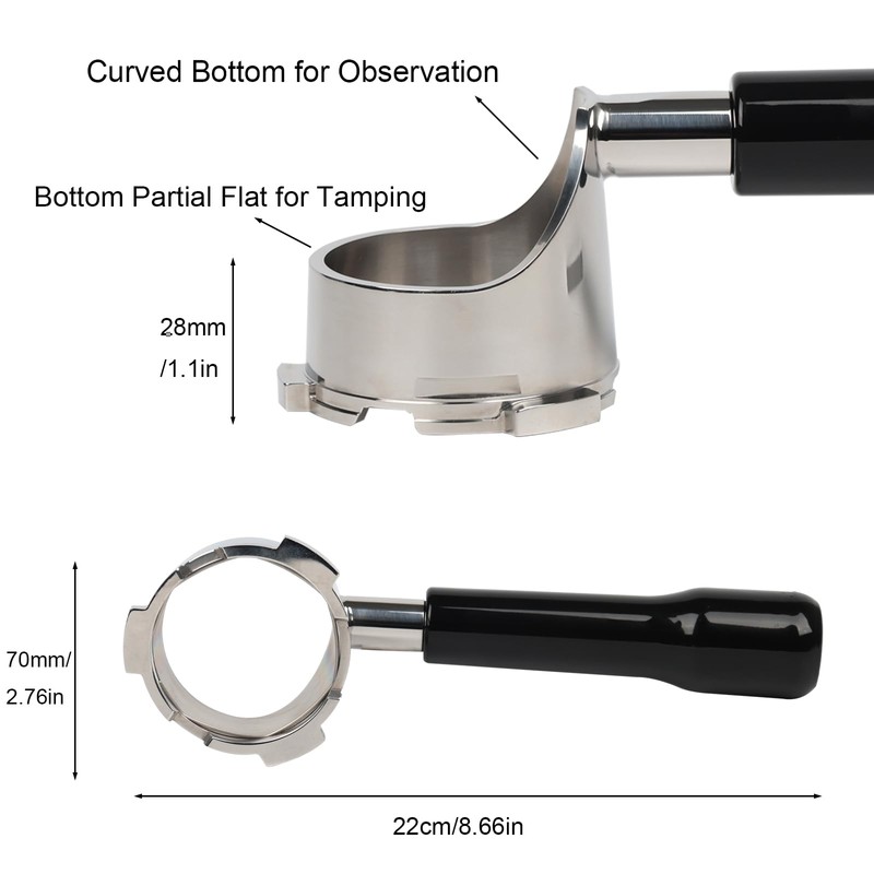 Bottomless Portafilter for Ninja Luxe Café Premier Series ES601 &