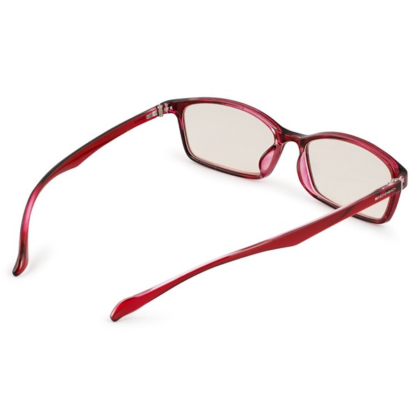 ESCHENBACH 中近両用 老眼鏡 ブルーライトカット PCビュアー クリアレッド +2.0度 2993-1220