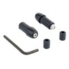Kijima 204-1316 Bar End Caps, Nylon, Small Head, Black, Set