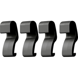 Emsa 517876 4er Set Blumentopfhaken für My City Garden Blumenkübel und Wandgitter, anthrazit