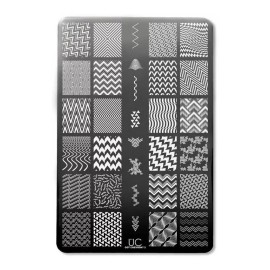 Uberchic Got Chevron 02 Placa Para Estampado De Uñas