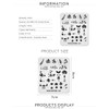 KADS Nail Stamping Plates Nature Template Image Design for DIY