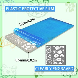PH PandaHall 5pcs Nail Stamping Plates for St. Patrick's Day, Shamrock Nail Art Templates Leaf Clover Flower Nail Art Stencils Stainless Steel Nail Plates for Holiday Nail Design Print Manicure Salon