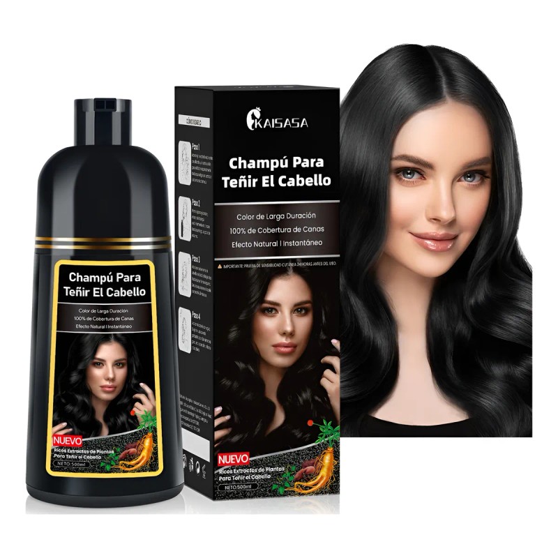 Shampoo Con Tinte De Cubre Canas Natural Jengibre 500ml