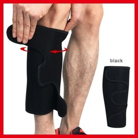 Unisex Velcro Adjustable Calf Compression Support Brace for Sports and Injury Prevention - LD-998 Calf Support (Velcro) (1PC)/Black 3ea