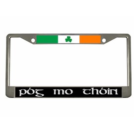 Pog Mo Thoin Irish Ireland License Plate Frame| Car Accessories Auto License Plate Frame Car Tag Holder Cover