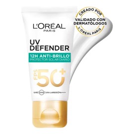 Protector Solar L'oréal Paris Anti Brillo Fps50 Uv Defender
