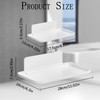 MfhdgXAvs 2Pcs Foldable Floating Shelves for Wall, No Drill Adhesive