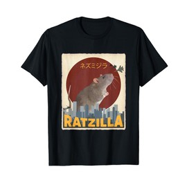 Cute Gifts for Veterinarians and Pet Rat Owner Funny Cute Ratzilla Rat Mouse | Japanese Anime Graphic Gift T-Shirt