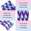 TESS Braids Extensions, Purple, 60 cm, Jumbo Braids Synthetic Hair