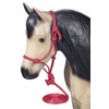Tough 1 Miniature Poly Rope Halter with Lead, Red, Medium