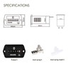 Jayron JR-HM002 DC 6-80V Snap in Mechanical Hour Meter for