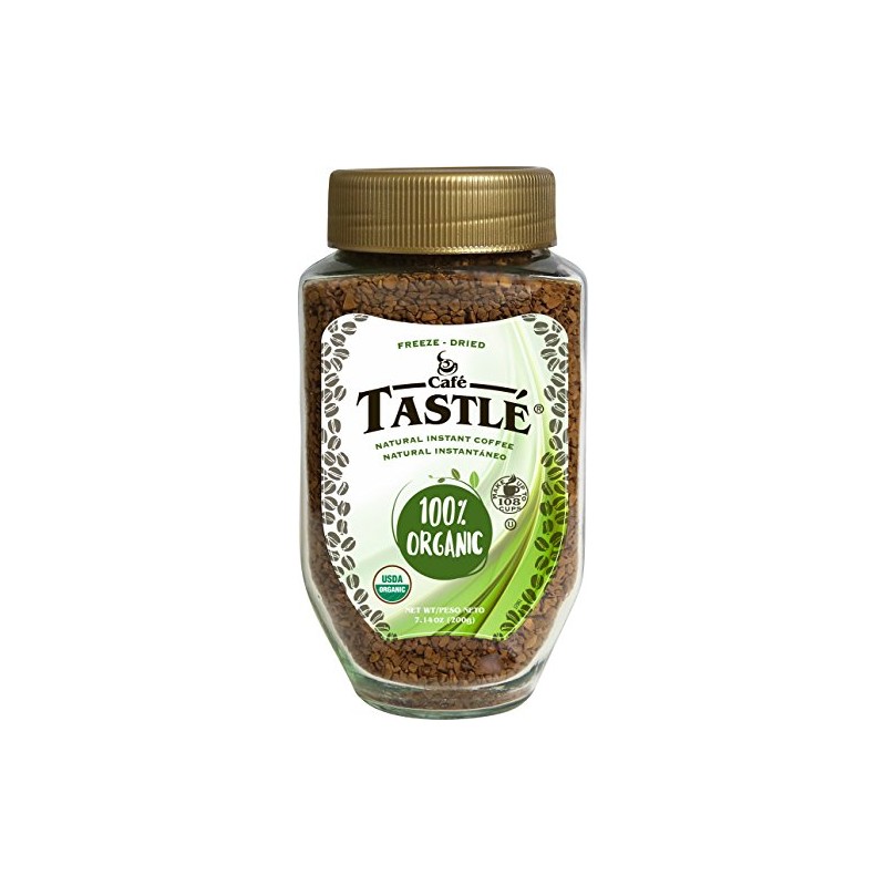 Cafe Tastlé 100% Organic Instant Coffee, 7.14 Ounce