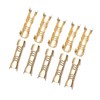 100Pcs Brass Crimp Terminals, U-Shaped Wire Docking Connector Line Pressing