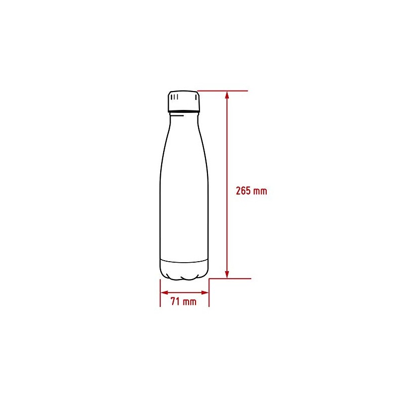 Nerthus FIH 771 Bottle, Yellow, 500 ml