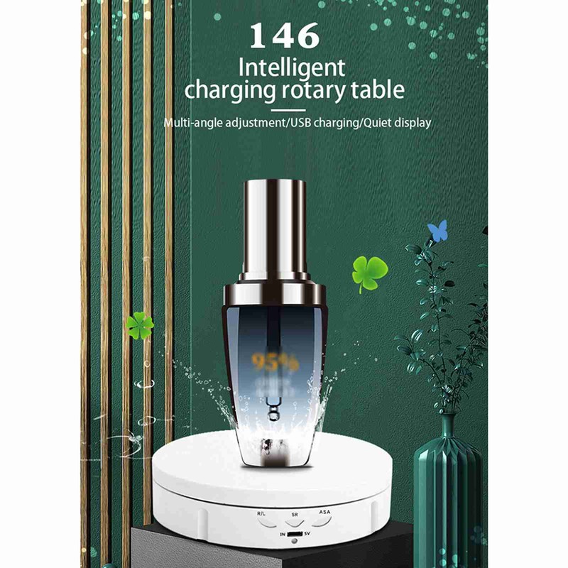 360° Electric Rotating Turntable USB Charging Rotating Display Stand 3