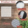 Jeffdad 8 Pcs Stencils for Crafts Reusable, Texture Stencils for