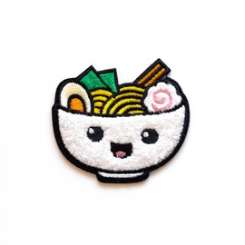 Pals & Co. Ramen Chenille Patch – Perfect for Backpacks, Jackets, Trendy Accessories, and Unique Gifts for Foodies and Ramen Lovers