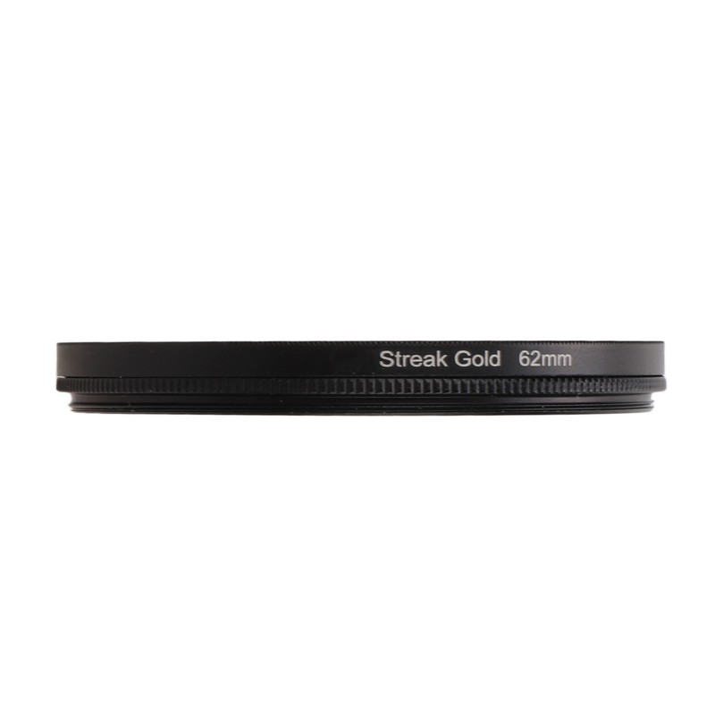 Gold Streak Digital Camera Lens Filter Antiscratch Optical Glass Aluminum