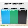 Alpine Square Lid Industries 29 Gallon Sturdy Steel Cube Recycling