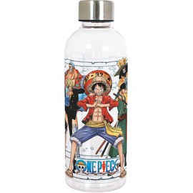 STOR One Piece - Bouteille Reusable - Transportable - Luffy - Zoro - Sanji - Brook - Franky - Gourde en Plastique - 850 ml