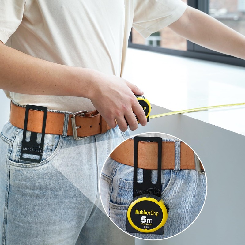 MELOTOUGH Tape Measure Holder, Drill Belt Holder for Tape Measure,