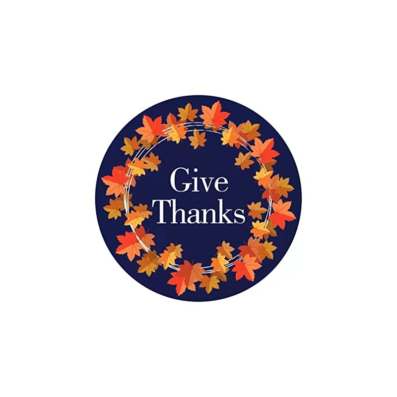Fedyufook Happy Thanksgiving Give Thanks Party Favor Stickers - 2