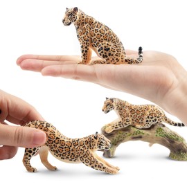Toymany 7 Pieces Leopard Figure, Animal Figure, Leopard Model, Parent-child Realistic Animal Model, Popular Animal, Toy, Birthday Present, Christmas, New Year, Ornament, Collection, 6 Years and Up